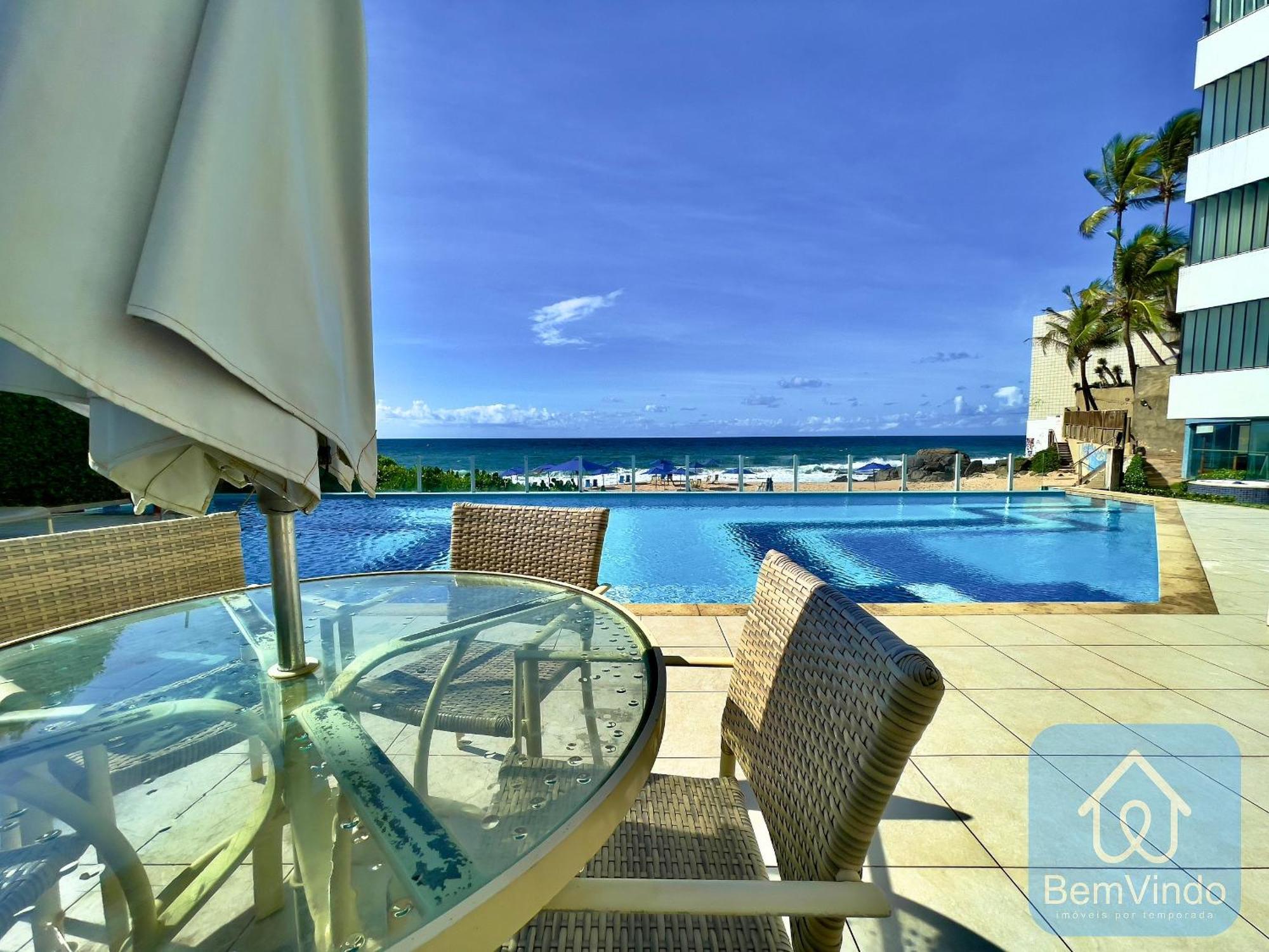 Apartamento Completo Com Vista Mar E Pe Na Areia Салвадор Екстер'єр фото