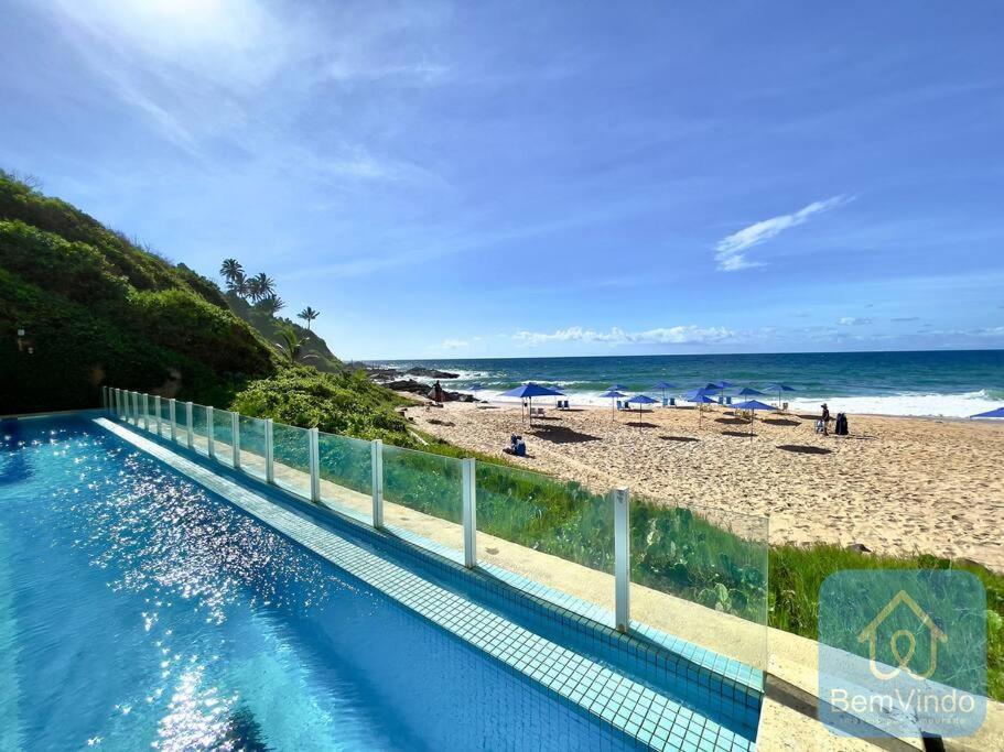 Apartamento Completo Com Vista Mar E Pe Na Areia Салвадор Екстер'єр фото